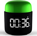 Large Display Digital Timer Stopwatch, Retro Manual Twist Table Count Down & Up Game Timer, Easy to use, Night Light Silent & Sound Timers for ADHD Study Work Kitchen Classroom Yoga Gym (Grass Green)