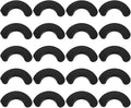 BESPORTBLE 20pcs Dumbbell Holder Pads Shockproof Protection Cushion Fitness Equipment Slip Workout Accessories for Home Gym Use