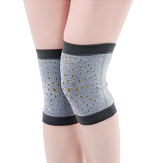 Self Heating Knee Brace for Women Men Stretchy Warm Wool Wormwood Compression Sleeve Knee Support Hot Therapy Pads for Knee Injury Arthritis Joint Pain Soreness Cramps Meniscus Pain Muscle pain Relief
