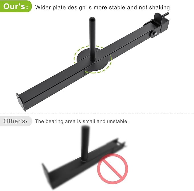 Kipika Power Rack Attachment for 5/8" & 1" Holes - Heavy Duty Home Gym Equipment for 2x2 or 3x3 Squat Rack, Adjustable and Easy to Install