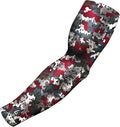 B-Driven Sports Pro Fit Compression Arm Sleeve for Men Women & Youth, Basketball Baseball Football, Single Digital Designs