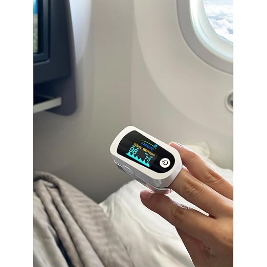 Innovo iP900BP-B Fingertip Pulse Oximeter, Blood Oxygen Monitor with Free App, Plethysmograph, and Perfusion Index (with Bluetooth)