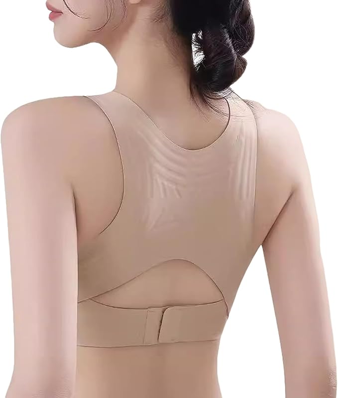 Posture Bras for Women Front Closure Cross Back Wireless Posture Corrector Bra Support Push Up No Underwire Bralettes 2026