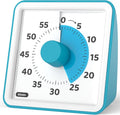 LIORQUE Visual Timer for Kids, 60-Minute Countdown Timers for Classroom Office Kitchen with Silent Operation, Kids Timer for Teaching (Batteries Included)