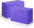 Yoga Blocks 2 Pack, 9"x6"x3" High-Density EVA Foam Yoga Block, Non-Slip Yoga Blocks for Yoga, Pilates Meditation, Stretching and Toning, Supportive, Latex-Free