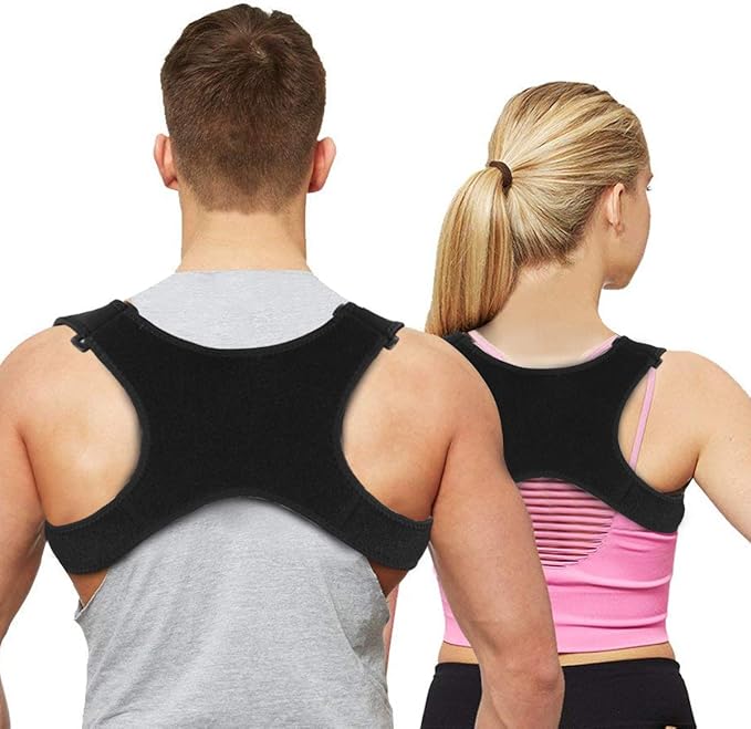 Posture Corrector for Men Women&Children Upper Back Brace Adjustable and Effective Clavicle Support Device for Thoracic Kyphosis and Shoulder Pain Relief