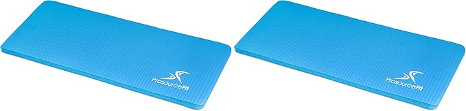 ProsourceFit Extra Thick Yoga Knee Pad and Elbow Cushion 15mm (5/8”) Fits Standard Mats for Pain Free Joints in Yoga, Pilates, Floor Workouts