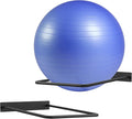 Black Metal Exercise Ball Storage - Wall Mounted for Home or Gyms, Acts as a Yoga Ball Holder