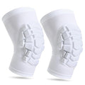 Wrestling Knee Pads for Kids Youth Adult, Knee Compression Sleeve for Basketball Volleyball Football, 1 Pair Short Knee Pads Sleeves ((#2) White-2pcs,Large)