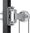 Cable Pulley System for Squat Rack,Gym Pulley Blocks,Upgrade Rotation 180 Degree Rack Mounted Swivel Pulley,Heavy Duty Swivel Pulley for LAT Pulley System,Applicable to:2*2 and 3*3 Inch Power Racks