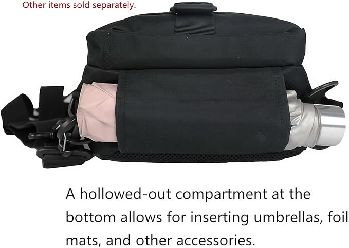 Mint & Moss Tactical Backpack for Men Water Resistant Tackle Backpack with Rod Holder & Tackle Box Kit, Lightweight Sling Fishing Bag for Trekking Survival Camping Fitness Travel (Black)