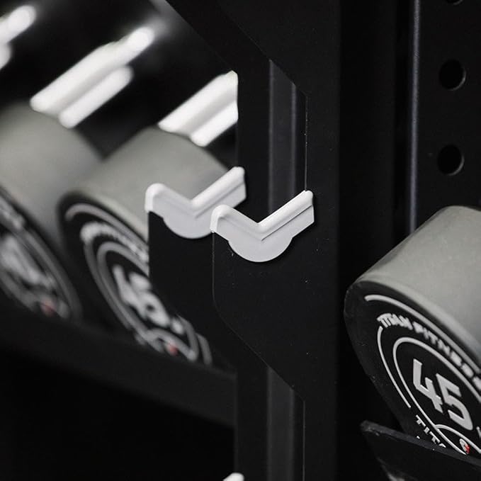 Titan Fitness Elite Series Mass Storage Dumbbell Rack Attachment, Set of Two Racks, Holds 5 Dumbbell Pairs, 250 LB Capacity Per Rack, Heavy-Duty Steel Construction, Add-On Weight Rack