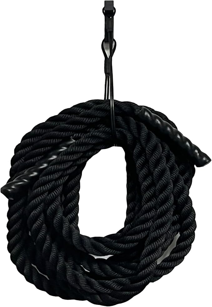 Pmsanzay Exercise Rope Storage Hanger, Wall-Mounted Heavy Duty Metal Battle Rope Storage Hook Bracket,Rope Storage Rack for Exercise Rope Battle Rope in Home Gym or Commercial Gym