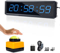 Independent Button Type 1.5-inch Fitness Room Rest Timer, Suitable for Gym Exercise/School/Home Exercise/Boxing Gym/Indoor Rock Climbing (1.5 inch 6-Digit Blue)