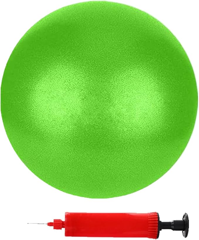 Mini Pilates Exercise Yoga Ball, 6 Inch Small Inflatable Exercise Yoga Ball,Core Training and Physical Therapy Equipment, with Pump