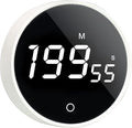 Digital Kitchen Timer - Magnetic 199-Minute Countdown Countup Timer with Large LED Display,Volume Adjustable, Visual timers for Cooking,Gym,Meeting,Classroom,Study,Work,Outdoor Activities