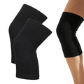 Premium Bamboo Knee Sleeve - 1 Pair Bamboo Compression Knee Sleeve for Women & Men, Anti-Slip Elastic Sport Warm Knee Brace for Arthritis (Black,Medium)