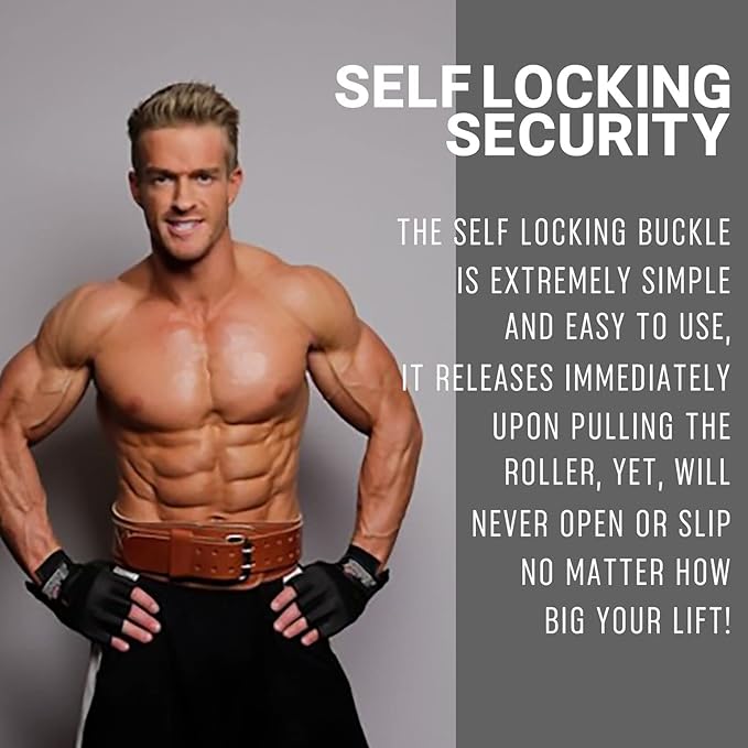 Schiek Sports 2004 Leather 4 3/4" Weight Lifting Belt - Comfortable Weightlifting Belt