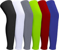 3 Pairs Leg Sleeves,Full Length Leg Compression Sleeve,Sports Leg Knee Sleeve with Anti Slip Silicone Strips