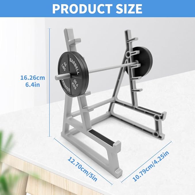 Barbell Rack Pen Holder - Desk Pen Holder for Fitness Enthusiasts and Weightlifting Fans