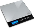Smart Weigh Professional USPS Postal Scale with Tempered Glass Platform, Multiple Weighing Modes and Tare Function, Silver Shipping Scale, Platform Scale, 11 pounds/ 5 Kilograms