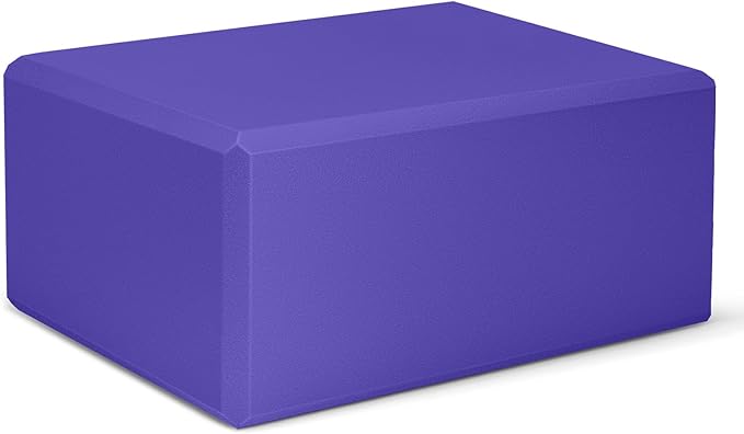 1 Pack Large Yoga Block 9x6x4 Inches, Sturdy Yoga Foam Blocks, High Density & Non Slip Surface for Yoga, Pilates & Stretching, Fitness Accessories for Stability & Balance