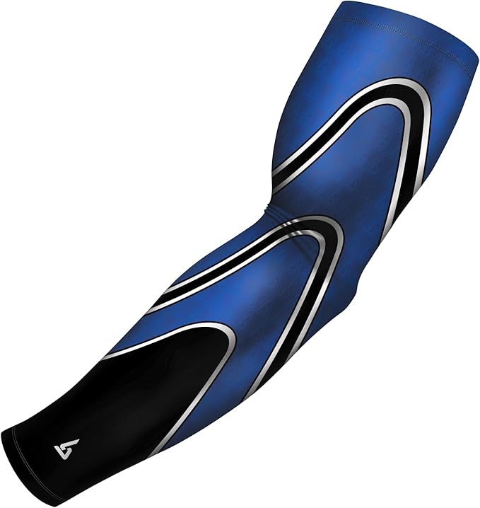 B-Driven Sports Sleeve Pro-Fit - Compression Arm Sleeve for Men & Women - Basketball & Volleyball Arm Sleeve - Single