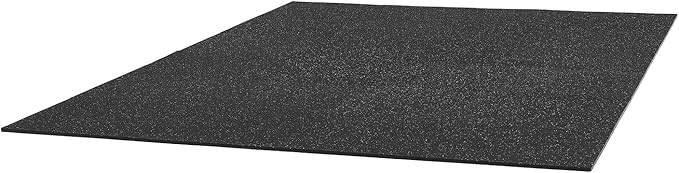 VEVOR 0.56Inch 96sq.ft 24 Tiles Gym Flooring for Home Gym, Rubber Top with High Density EVA Foam, 24 x 24In Gym Floor Exercise Equipment Mats, Interlocking Gym Mats, Puzzle Workout Mats, Black & White