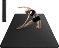 HAPBEAR Extra Large Yoga Mat - 72"x48"/78"x54", 1/4" & 1/3" Thick, Non-Slip, Durable, Eco-Friendly, Wide Exercise Mat for Home Workouts, Yoga, Pilates, Stretching, Meditation (Barefoot Exercise)