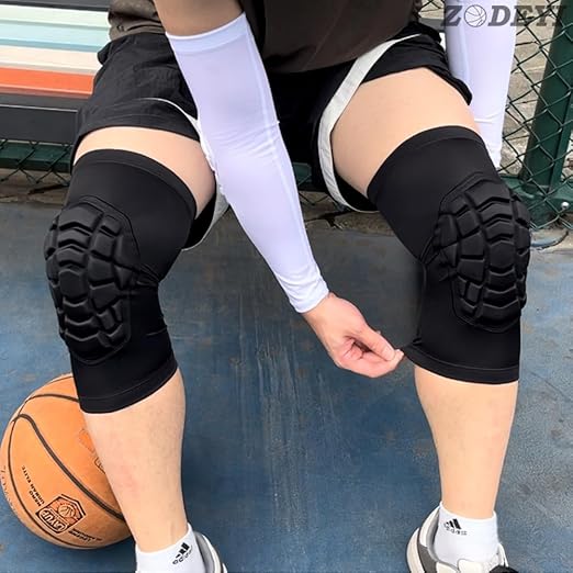 Wrestling Knee Pads Short Knee Sleeve, 2 Pcs Knee Compression Sleeve for Football, Basketball, Volleyball(Black_XS_2 Pcs)