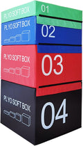Box Jump, Soft Foam Enhanced Box Jump, Plyometric Training Box, Stackable Box Jump, Used for Jump Training, Pressure Training and Physical Training. Suitable for Home Gym Exercise