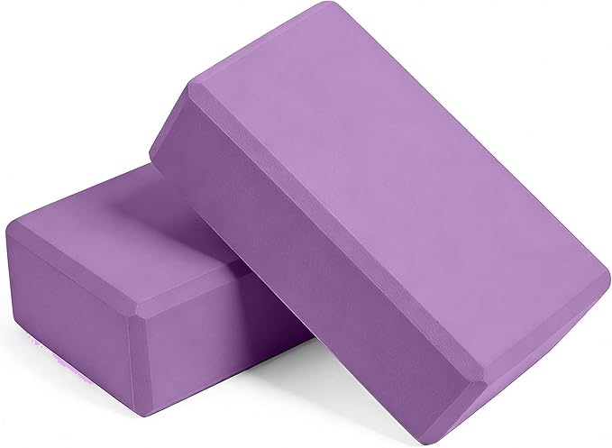 AYO Yoga Blocks, Set of 2, Lightweight, Stretch Block, Water Repellent, High Density/Hard EVA, Moisture Proof, Yoga Goods, Beginners, 9.1 x 5.9 inches (23 x 15 cm), Thickness 3.0 inches (7.5 cm