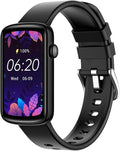 Fitness Watches for Women, LYNN2 Fitness Tracker with Heart Rate Monitor Blood Oxygen/Sleep Tracker Pedometer, Slim Step Tracker Watch for iOS/Android Phones Waterproof (Black)