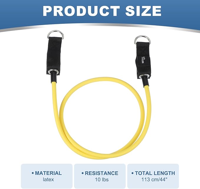 PATIKIL Resistance Tube Bands, Stackable Single Resistance Band Exercise Band Stretch Band for Working Out Man Home Fit