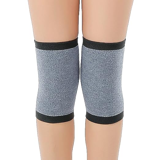 Self Heating Knee Brace for Women Men Stretchy Warm Wool Wormwood Compression Sleeve Knee Support Hot Therapy Pads for Knee Injury Arthritis Joint Pain Soreness Cramps Meniscus Pain Muscle pain Relief