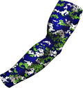 B-Driven Sports Pro Fit Compression Arm Sleeve for Men Women & Youth, Basketball Baseball Football, Single Digital Designs