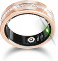 Diamond Smart Ring for Women, Fitness & Vital Signs Monitoring, Sleep Tracker, Remote Photography, No Subscription, Ladies Gift, iOS & Android(Gold,7#)