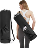 sportsnew Yoga Mat Bag with Water Bottle Pocket and Bottom Wet Pocket, Exercise Yoga Mat Carrier Multi-Functional Storage Bag, Patent pending
