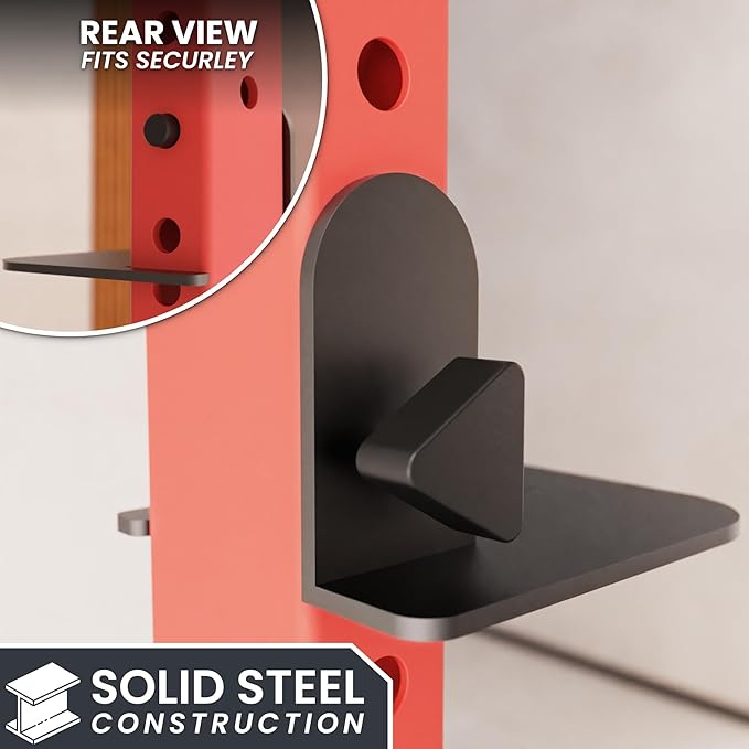 Synergee Step Plates for Power and Squat Racks. Compatible with 2x2, 2x3, and 3x3 Racks. Step-Up Plates for Reaching Pull-Up Bars, Chin-Ups, and Muscle-Ups