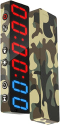 Gym Timer, Portable, Interval Timer with Rechargeable Battery and Built-in Magnet, LED Digital Anti Vertigo Display, Upgraded Workout Clock for Home Gym Garage Fitness