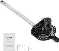 VEVOR Precision Miter Gauge, Standard Slot 3/4'' x 3/8'', Aluminum Alloy Table Saw Miter Gauge with 15 Angle Stops Adjustable Spring Loaded Plunger and Removable Disc, for Woodworking Tool Table Saw