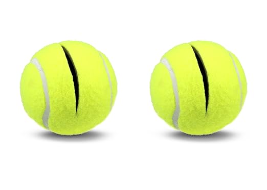AMERICAN HOSPITAL SUPPLY AHS Tennis Balls for Walker Legs Tennis Balls for Walkers for Seniors Complete Support & Surface Protection | Pair of 2 Precut (Yellow)