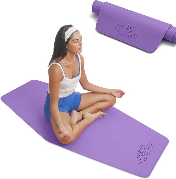 Shanti Diamond Series Yoga Mat - Diamond Shape to expand your Practise, UltraGrip surface, High dencity Cushioning for, Yoga, Pilates, Stretching & Home fitness.