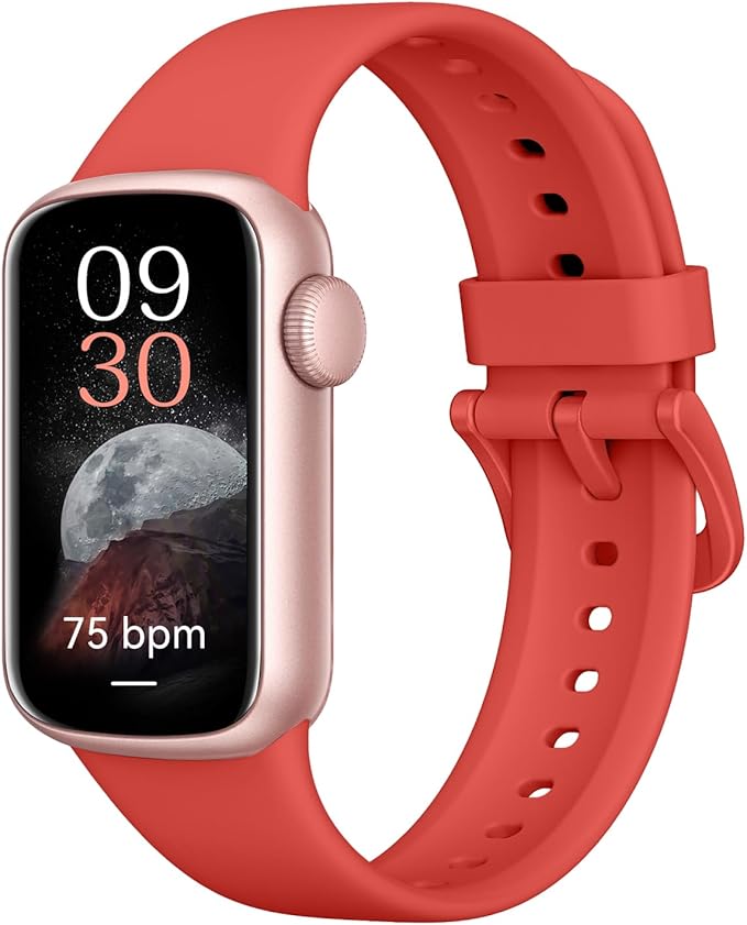 Fitness Tracker with Step Counter/Calories, Activity Health Tracker with Blood Pressure Heart Rate Monitor, Sleep Tracker, 137+ Sport Modes, Pedometer SmartWatch, Gift for Women Men FluorescentOrange