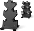 Dumbbell Rack Stand Only, 7-Tier | 5-Tier | 3-Tier Weight Rack for Dumbbells, Wide-Slot No-Interference Design, Solid Steel Construction Weight Holder for Home Gym, Dumbbell Storage Rack (Rack Only)