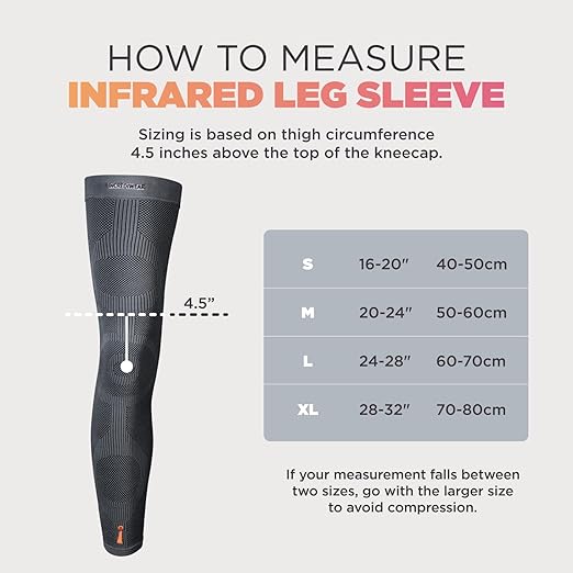 Incrediwear Leg Sleeve – Full Length Long Leg Sleeve for Leg Pain Relief & Muscle Recovery, Helps Reduce Swelling & Inflammation, Promotes Circulation, Leg Sleeves for Men & Women (Charcoal, Large)
