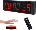 Gym Timer Portable Gym Clock with Start/Stop Button,Interval Timers Stopwatch Countdown Timer Remote Control, 12/24H Digital Wall Clock for Home Gym