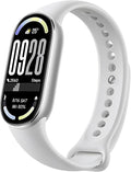 XIAOMI Mi Smart Watch Band 10, 5ATM Waterproof Fitness Step Tracker Sports Digital Smart Watch Health Band for Men Women, 1.72" AMOLED Display, 150+ Sports Modes (Glacier Silver)