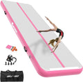 AKSPORT Gymnastics Air Mat Tumble Track Tumbling Mat Inflatable Floor Mats with Air Pump for Home Use/Tumble/Gym/Training/Cheerleading/Parkour/Beach/Park/Water