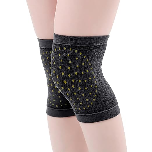 Self Heating Knee Brace for Women Men Stretchy Warm Wool Wormwood Compression Sleeve Knee Support Hot Therapy Pads for Knee Injury Arthritis Joint Pain Soreness Cramps Meniscus Pain Muscle pain Relief